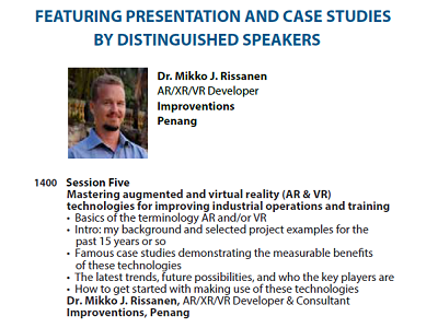 Dr. Mike's speaker profile in a conference