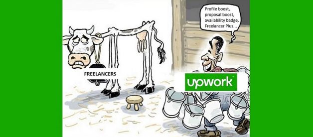 Upwork milking cow meme