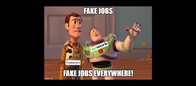 Fake Upwork jobs